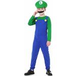 Reduzierte Blaue Super Mario Luigi Cosplay-Kostüme für Herren 