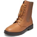 Kamelbraune Vitaform Ankle Boots & Klassische Stiefeletten aus Leder Größe 43 