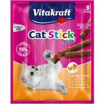 VITAKRAFT Cat Stick Katzensnacks & Katzenleckerlis mit Truthahn 