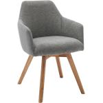 Hellgraue Gesteppte Moderne VITO Möbel Armlehnstühle geölt aus Massivholz mit Armlehne Breite 50-100cm, Höhe 50-100cm, Tiefe 50-100cm 