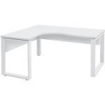 Weiße Moderne VITO Möbel Web Winkelschreibtische lackiert aus Metall mit Schublade Breite 100-150cm, Höhe 100-150cm, Tiefe 100-150cm 