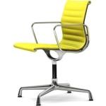 Gelbe Vitra Aluminium Bürostühle & Schreibtischstühle aus Aluminium mit Armlehne 