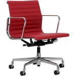 Vitra - Aluminium Chair EA 117 - rot, Leder,Metall,Stoff - 58x83x56 cm - 70 rot (407)