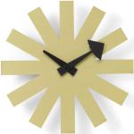 Goldene Vitra Asterisk Clock Moderne Wanduhren aus Holz 