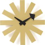 Silberne Vitra Asterisk Clock Wanduhren aus Messing 