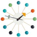 Bunte Vitra Ball Clock Wanduhren aus Holz 