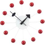 Vitra Ball Clock Wanduhr rot/Zeiger schwarz/Ø33cm rot/Zeiger schwarz Ø33cm
