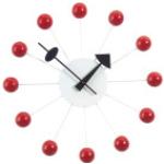 Rote Vitra Ball Clock Wanduhren 