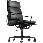 Reduzierte Schwarze Vitra Eames Bürostühle & Schreibtischstühle aus Leder 