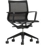Vitra Bürodrehstuhl Physix Sitz- und Rückenbezug tiefschwarz, Designer Alberto Meda, 88-100x63.5x55.5 cm