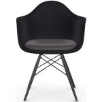 Schwarze Vitra Standard Esszimmerstühle & Küchenstühle gebeizt aus Massivholz stapelbar Breite 50-100cm, Höhe 50-100cm, Tiefe 50-100cm 