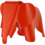 Rote Elefanten Figuren aus Kunststoff 