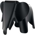 Schwarze Moderne Vitra Eames Elefanten Figuren mit New York Motiv matt aus Porzellan 2-teilig 