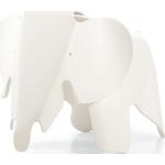 Weiße Moderne Vitra Eames Elefanten Figuren matt aus Porzellan 2-teilig 