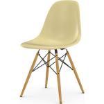Gelbe Vitra Eames Designer Stühle gebeizt aus Holz Breite 0-50cm, Höhe 0-50cm, Tiefe 0-50cm 