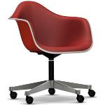 Rote Vitra Eames Ergonomische Bürostühle & orthopädische Bürostühle  aus Kunststoff mit Armlehne 