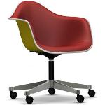 Rote Vitra Eames Ergonomische Bürostühle & orthopädische Bürostühle  aus Kunststoff höhenverstellbar 