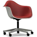 Rote Vitra Eames Ergonomische Bürostühle & orthopädische Bürostühle  aus Kunststoff höhenverstellbar 
