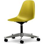 Senfgelbe Vitra Eames Bürostühle & Schreibtischstühle aus Kunststoff höhenverstellbar Breite 0-50cm, Höhe 0-50cm, Tiefe 0-50cm 