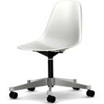 Weiße Vitra Eames Organische Bürostühle & Schreibtischstühle aus Kunststoff höhenverstellbar Breite 0-50cm, Höhe 0-50cm, Tiefe 0-50cm 