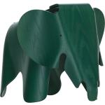 Dunkelgrüne Moderne 35 cm Vitra Eames Elefanten Figuren mit New York Motiv aus Porzellan 