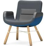 Blaue Moderne Vitra East River Chair Stoffsessel aus Eiche Breite 50-100cm, Höhe 50-100cm, Tiefe 50-100cm 