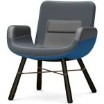 Blaue Moderne Vitra East River Chair Stoffsessel aus Eschenholz Breite 50-100cm, Höhe 50-100cm, Tiefe 50-100cm 