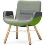 Grüne Moderne Vitra East River Chair Stoffsessel aus Eiche Breite 50-100cm, Höhe 50-100cm, Tiefe 50-100cm 