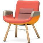Rote Moderne Vitra East River Chair Stoffsessel aus Eiche Breite 50-100cm, Höhe 50-100cm, Tiefe 50-100cm 