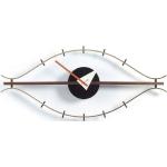 Braune Vitra Eye Clock Wanduhren aus Nussbaum 