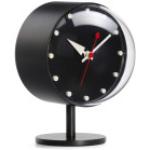Schwarze Elegante Vitra Night Clock Tischuhren aus Messing 