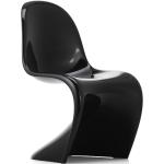 Schwarze Moderne Vitra Panton Designer Stühle lackiert aus Kunststoff Breite 0-50cm, Höhe 0-50cm, Tiefe 0-50cm 