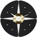 Goldene Vitra Petal Clock Wanduhren aus Metall 