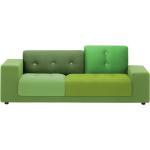 Vitra Polder Compact Sofa, Farbe: grün, Variante: Armlehne links