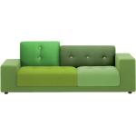 Vitra Polder Compact Sofa, Farbe: grün, Variante: Armlehne rechts