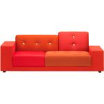 Vitra Polder Compact Sofa, Farbe: rot, Variante: Armlehne links