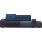 Vitra Polder Sofa, Farbe: blau, Variante: Armlehne links