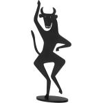 Schwarze 12 cm Vitra Tierfiguren mit Tiermotiv aus Porzellan 