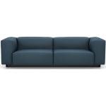 Stahlblaue Vitra Soft Modular Zweisitzer-Sofas aus Stoff 2 Personen 