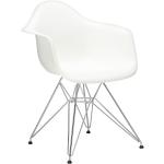 Weiße Vitra Eames Designer Stühle aus Kunststoff Breite 50-100cm, Höhe 50-100cm, Tiefe 50-100cm 