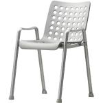 Vitra Stuhl Landi Aluminium matt eloxiert grau, Designer Hans Coray, 79.5x51.5x65 cm