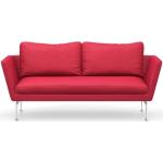 Rote Melierte Vitra Aluminium Zweisitzer-Sofas aus Stoff Breite 150-200cm, Höhe 150-200cm, Tiefe 50-100cm 2 Personen 