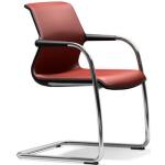 Rote Vitra Unix Designer Stühle aus Stoff gepolstert Breite 50-100cm, Höhe 50-100cm, Tiefe 50-100cm 