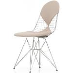 Elfenbeinfarbene Vitra Wire Chair Polsterstühle aus Stoff Breite 0-50cm, Höhe 0-50cm, Tiefe 0-50cm 