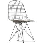 Sandfarbene Vitra Wire Chair Gartenstühle Metall Pulverbeschichtete aus Polyrattan Breite über 500cm, Höhe über 500cm, Tiefe 0-50cm 