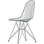 Grüne Vitra Eames Transparente Stühle aus Kunststoff 