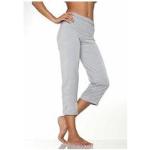 Graue Melierte Vivance Active Capri-Jeans für Damen Größe S 