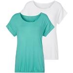 T-Shirt VIVANCE grün Damen Shirts Tops mit elastischem Saumabschluss