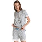 Graue Melierte Vive Maria Damenschlafanzüge & Damenpyjamas aus Polyamid Größe XL 