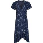 Blaue Kurzärmelige Vive Maria V-Ausschnitt Wickelkleider aus Viskose für Damen Größe XS für den für den Sommer 